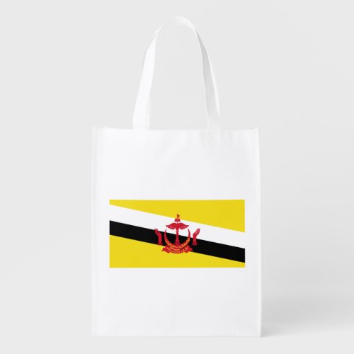 Patriotic Brunei Flag Grocery Bag