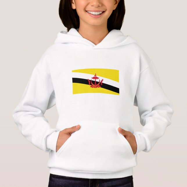 Patriotic Brunei Flag Hoodie (Front)