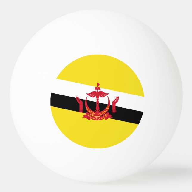Patriotic Brunei Flag Ping Pong Ball (Back)