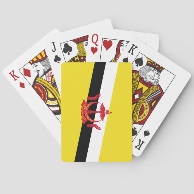 Patriotic Brunei Flag Poker Cards (Back)