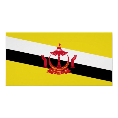 Patriotic Brunei Flag Poster
