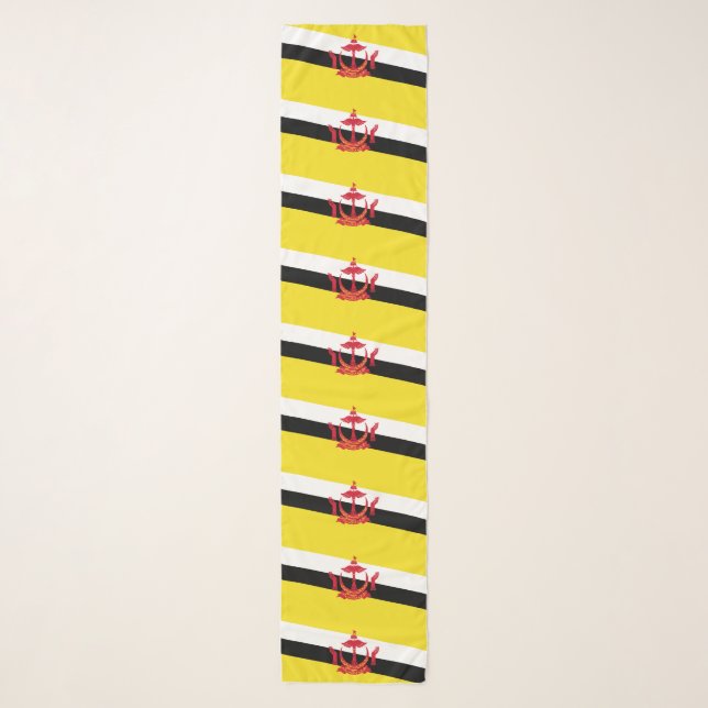 Patriotic Brunei Flag Scarf (Front)