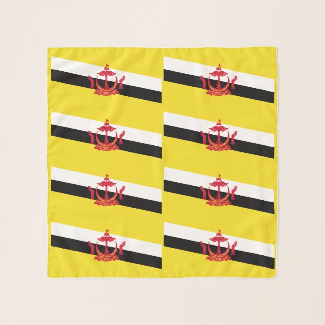 Patriotic Brunei Flag Scarf (Front)