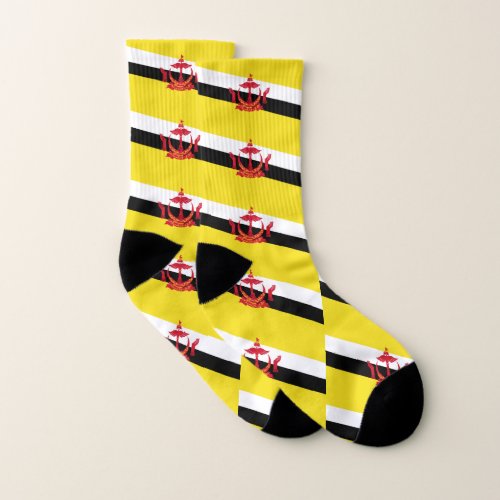 Patriotic Brunei Flag Socks