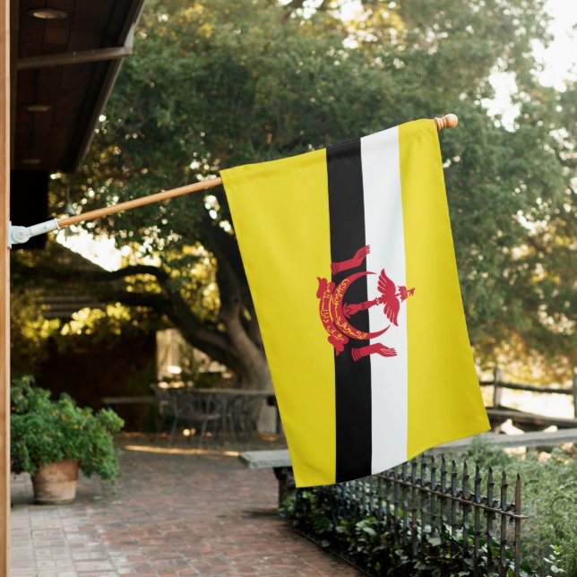 Patriotic Brunei House Flag (In SItu)