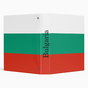 Patriotic Bulgarian Flag 3 Ring Binder