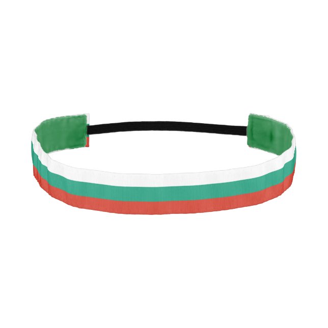 Patriotic Bulgarian Flag Athletic Headband (Front)