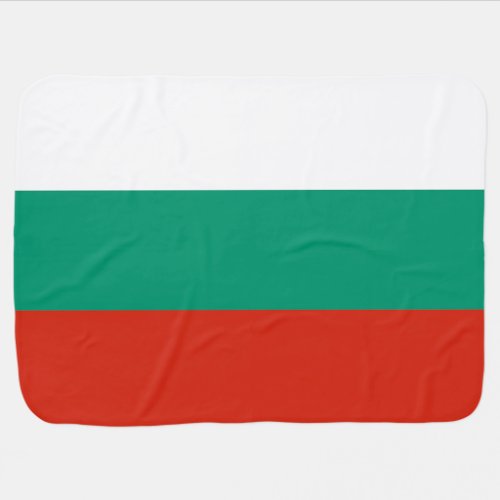 Patriotic Bulgarian Flag Baby Blanket