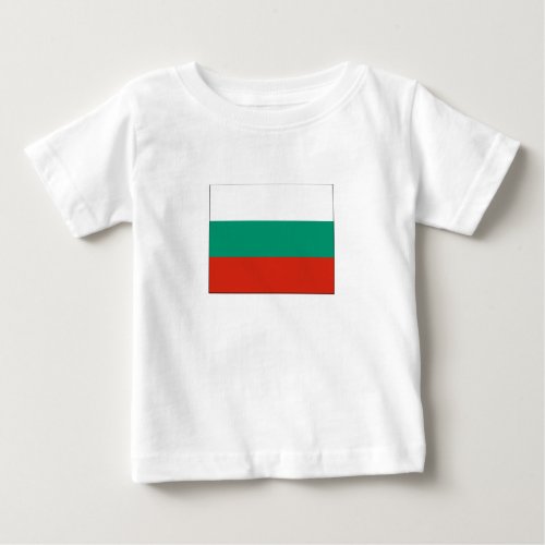 Patriotic Bulgarian Flag Baby T_Shirt