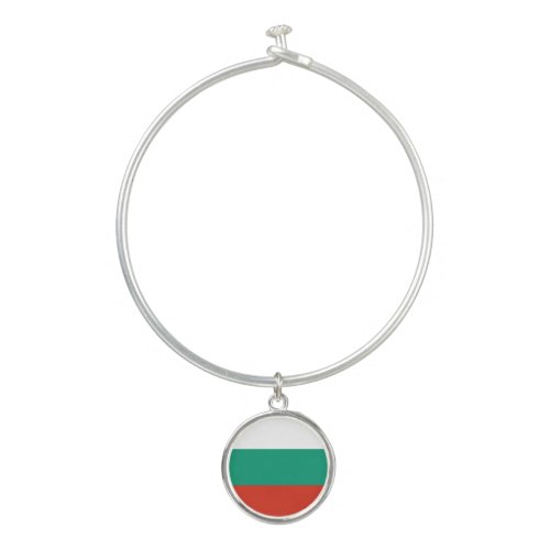 Patriotic Bulgarian Flag Bangle Bracelet