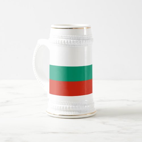 Patriotic Bulgarian Flag Beer Stein