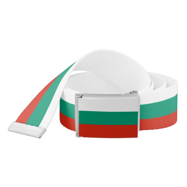 Patriotic Bulgarian Flag Belt (Snake)