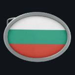 Patriotic Bulgarian Flag Belt Buckle<br><div class="desc">The national flag of Bulgaria.</div>