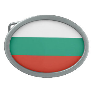 Patriotic Bulgarian Flag Belt Buckle