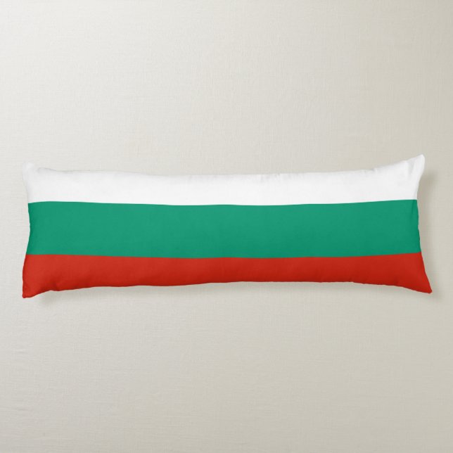 Patriotic Bulgarian Flag Body Pillow (Back)
