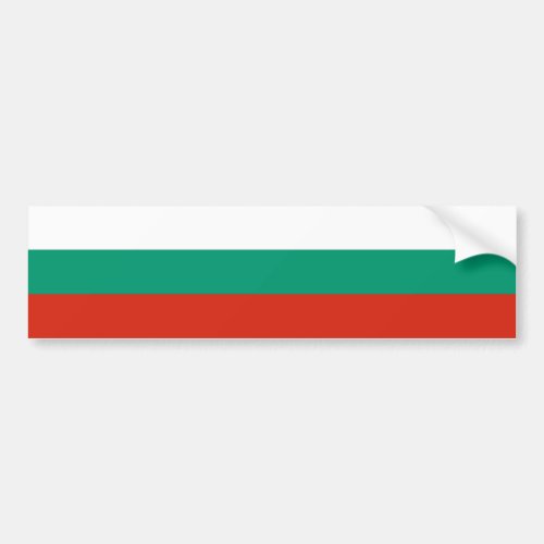 Patriotic Bulgarian Flag Bumper Sticker