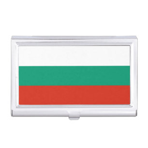 Patriotic Bulgarian Flag Business Card Case