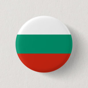 Patriotic Bulgarian Flag Button