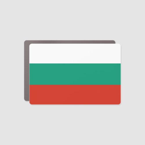 Patriotic Bulgarian Flag Car Magnet