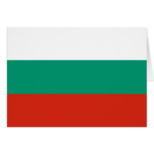Patriotic Bulgarian Flag Cards (Front Horizontal)