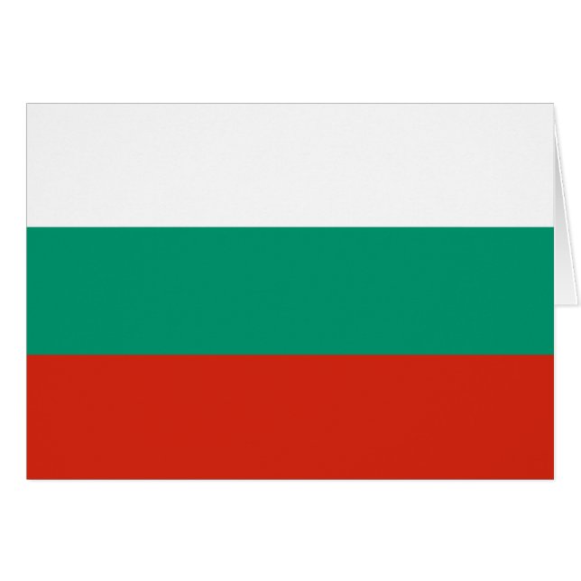 Patriotic Bulgarian Flag Cards (Front Horizontal)