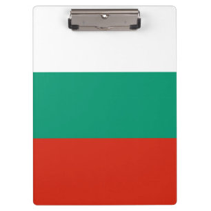 Patriotic Bulgarian Flag Clipboard
