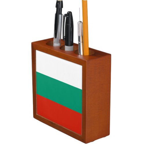 Patriotic Bulgarian Flag Desk Organizer