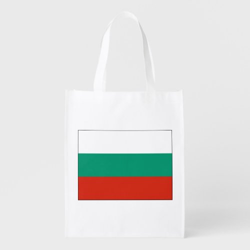 Patriotic Bulgarian Flag Grocery Bag