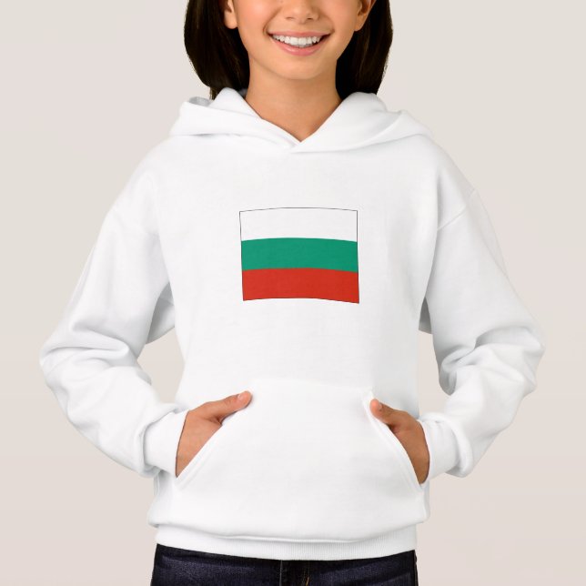 Patriotic Bulgarian Flag Hoodie (Front)