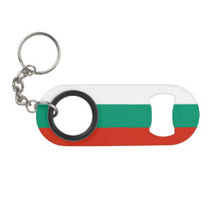 Patriotic Bulgarian Flag Keychain Bottle Opener