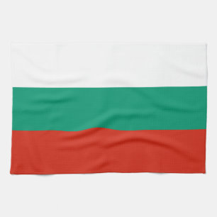 Patriotic Bulgarian Flag Kitchen Towel