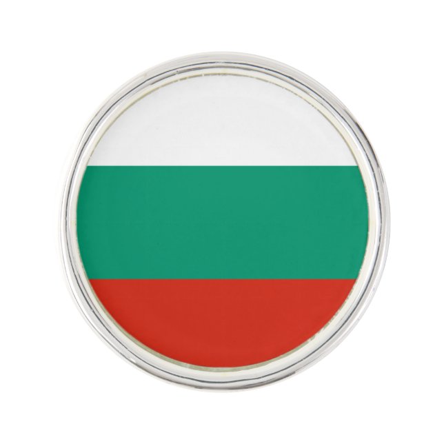 Patriotic Bulgarian Flag Pin (Front)