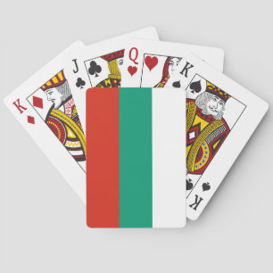 Patriotic Bulgarian Flag Poker Cards