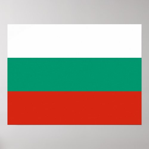 Patriotic Bulgarian Flag Poster