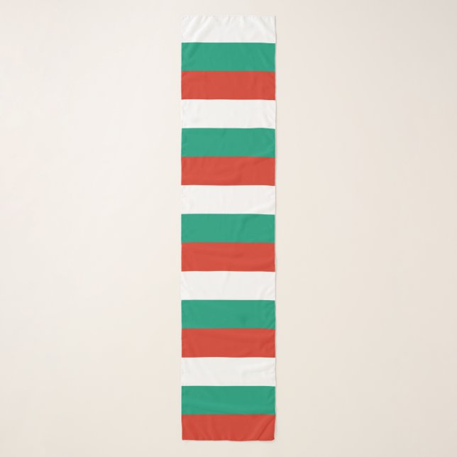 Patriotic Bulgarian Flag Scarf (Front)