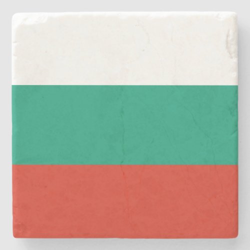 Patriotic Bulgarian Flag Stone Coaster