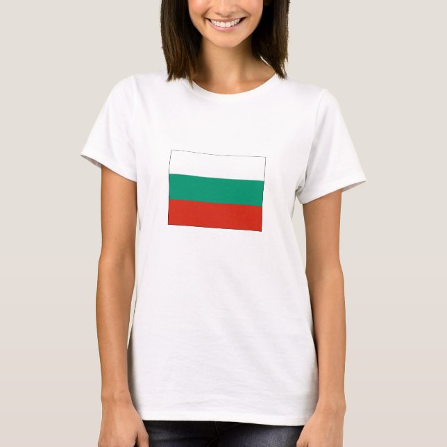 Patriotic Bulgarian Flag T-Shirt (Front)