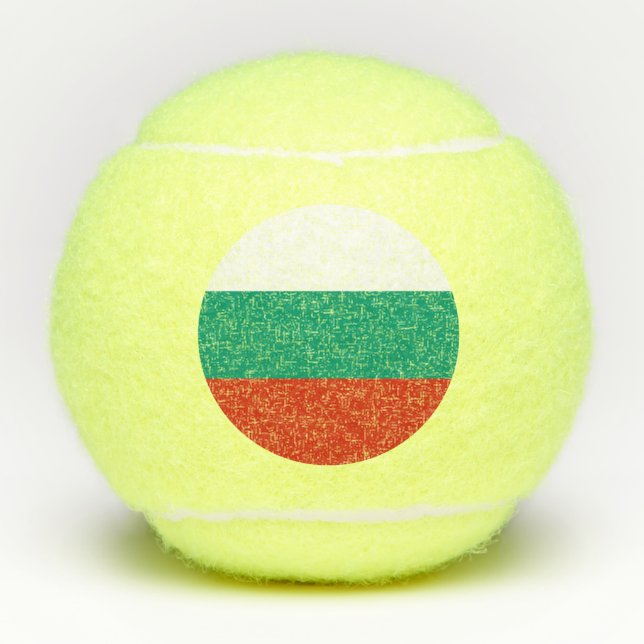 Patriotic Bulgarian Flag Tennis Balls (Front)