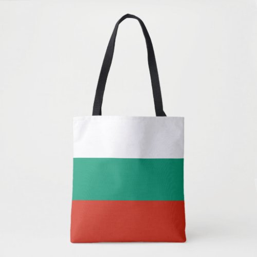 Patriotic Bulgarian Flag Tote Bag