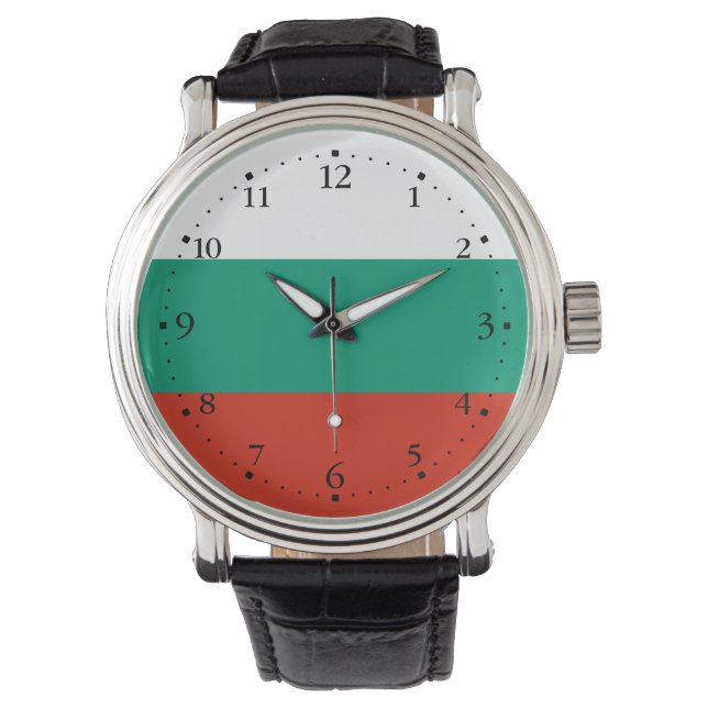Patriotic Bulgarian Flag Watch (Front)