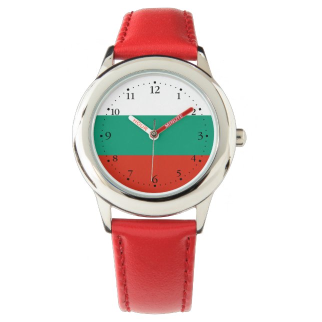 Patriotic Bulgarian Flag Watch (Front)
