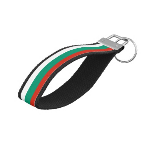 Patriotic Bulgarian Flag Wrist Keychain