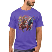 Patriotic Bull Rider Fireworks USA Independence