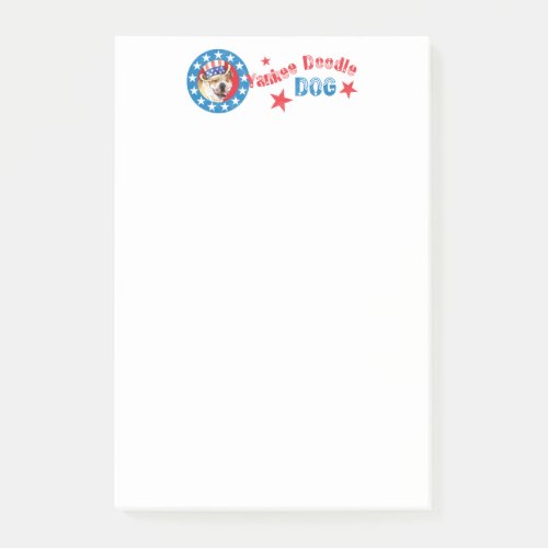 Patriotic Bulldog Post_it Notes