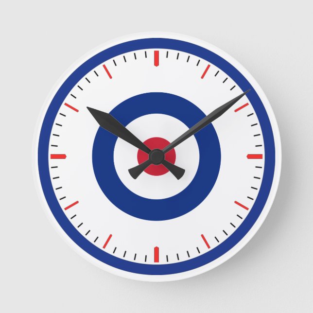 Patriotic Bullseye Wall Clock (Front)