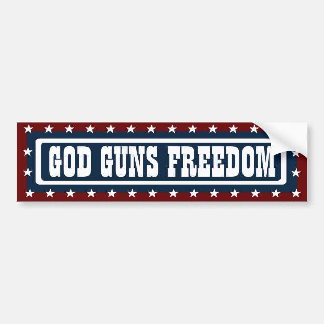 PATRIOTIC Bumper Sticker (Front)