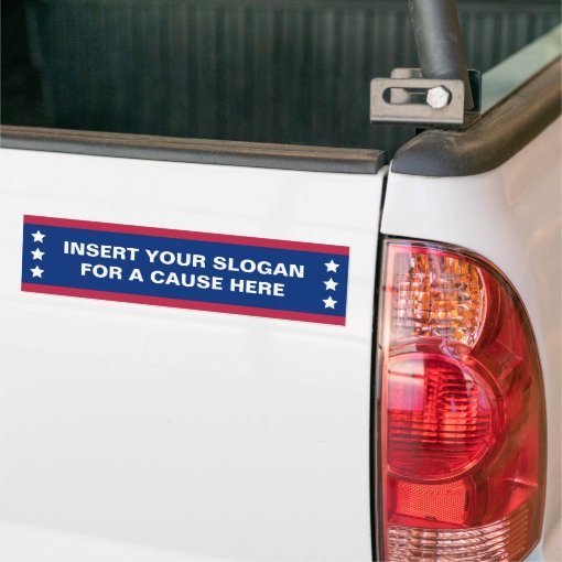 Patriotic Bumper Sticker Custom Political Slogan | Zazzle