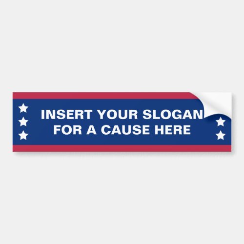 Patriotic Bumper Sticker Custom Political Slogan