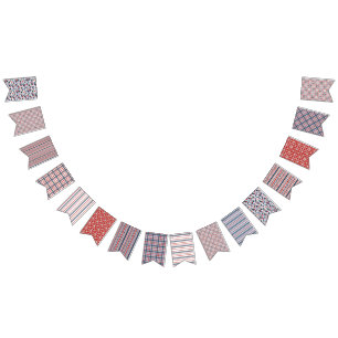 Patriotic bunting flags