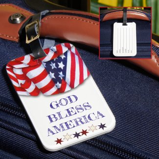 Patriotic Bunting God Bless America Template